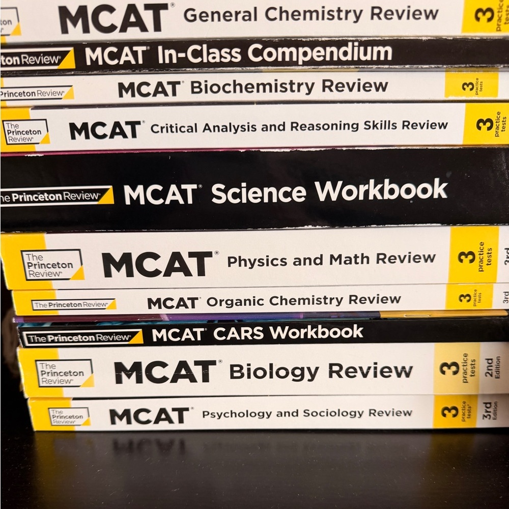 MCAT The Princeton review book- 11 total